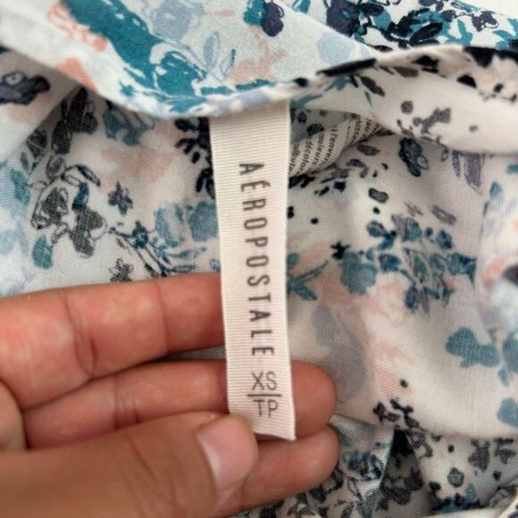 Aeropostale Floral Print Slip Dress Women’s XS Spaghetti Strap Summer Boho - Picture 3 of 4